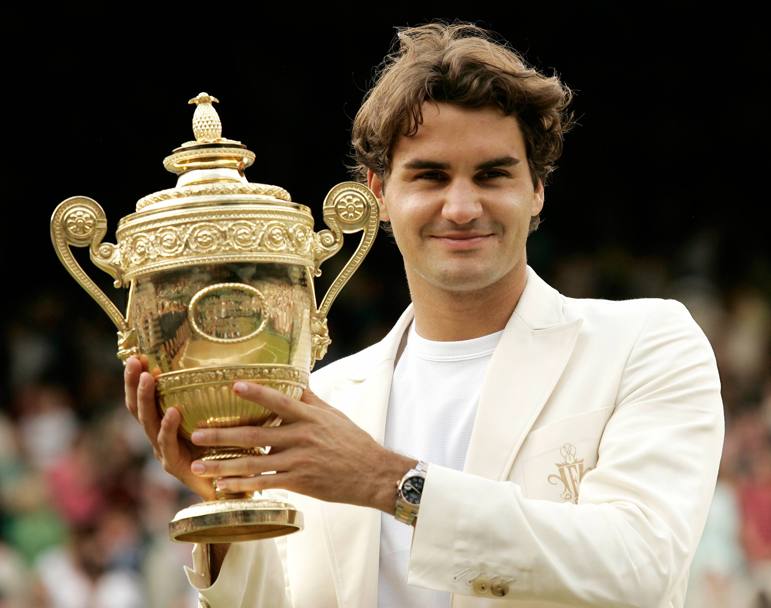 Wimbledon 2006: Federer b. Nadal (Spa) 6-0 7-6 6-7 6-3. (Reuters)